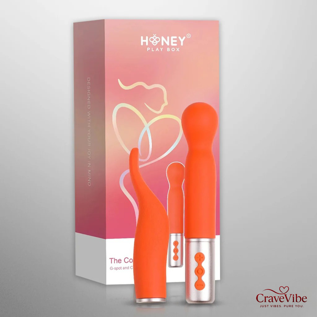 Discreet Coral 2-in-1 Vibrator w Interchangeable head
