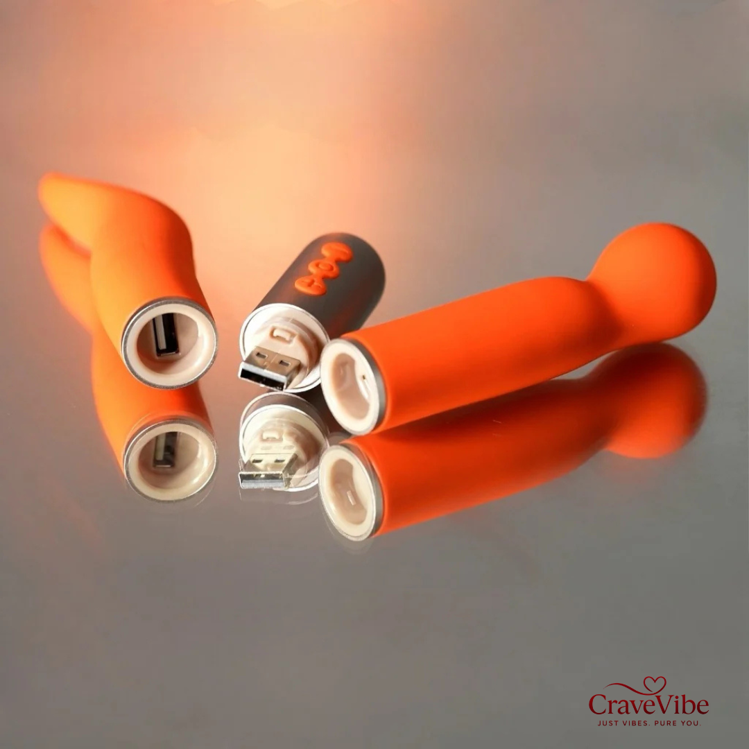 Discreet Coral 2-in-1 Vibrator w Interchangeable head