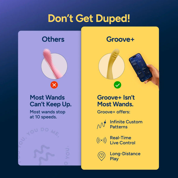 CraveVibe Groove+ App-Controlled Wand Massager