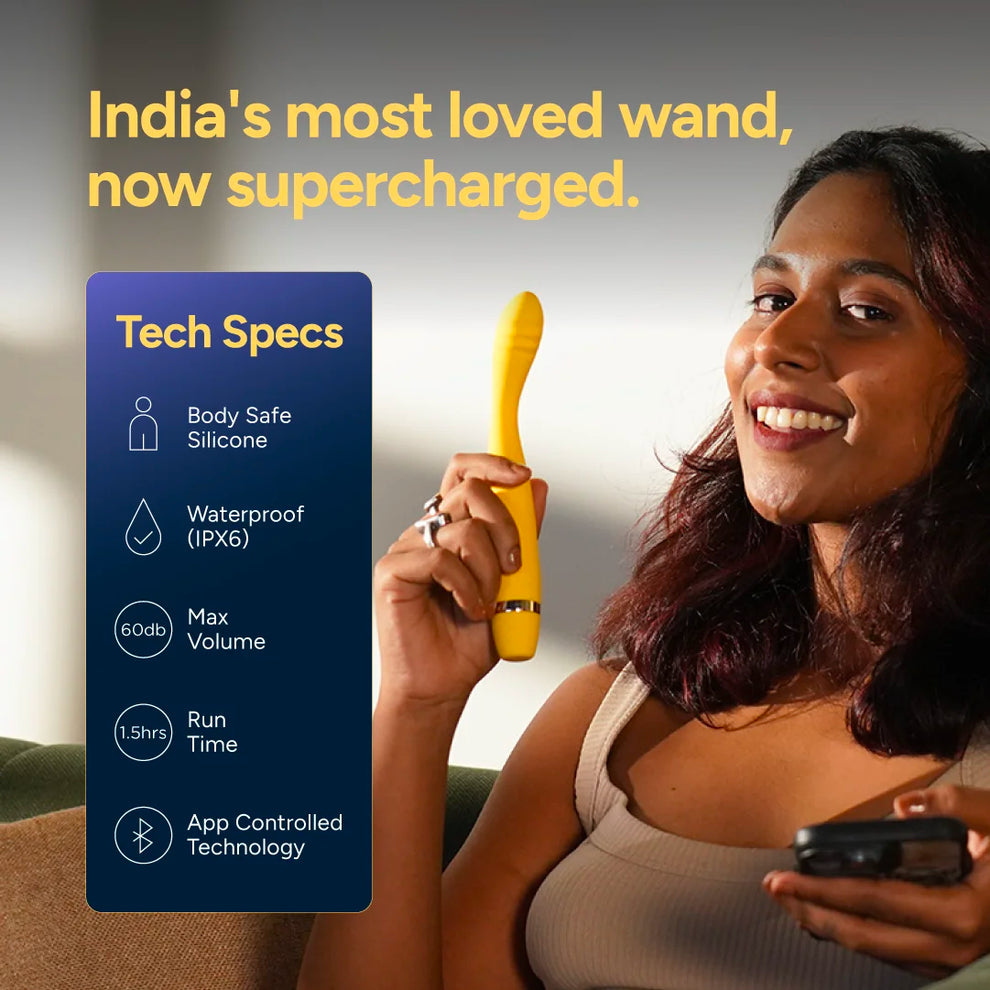 CraveVibe Groove+ App-Controlled Wand Massager