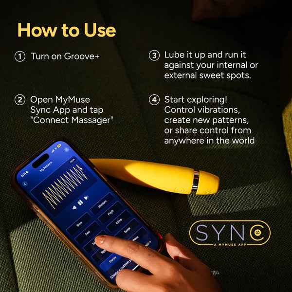 CraveVibe Groove+ App-Controlled Wand Massager